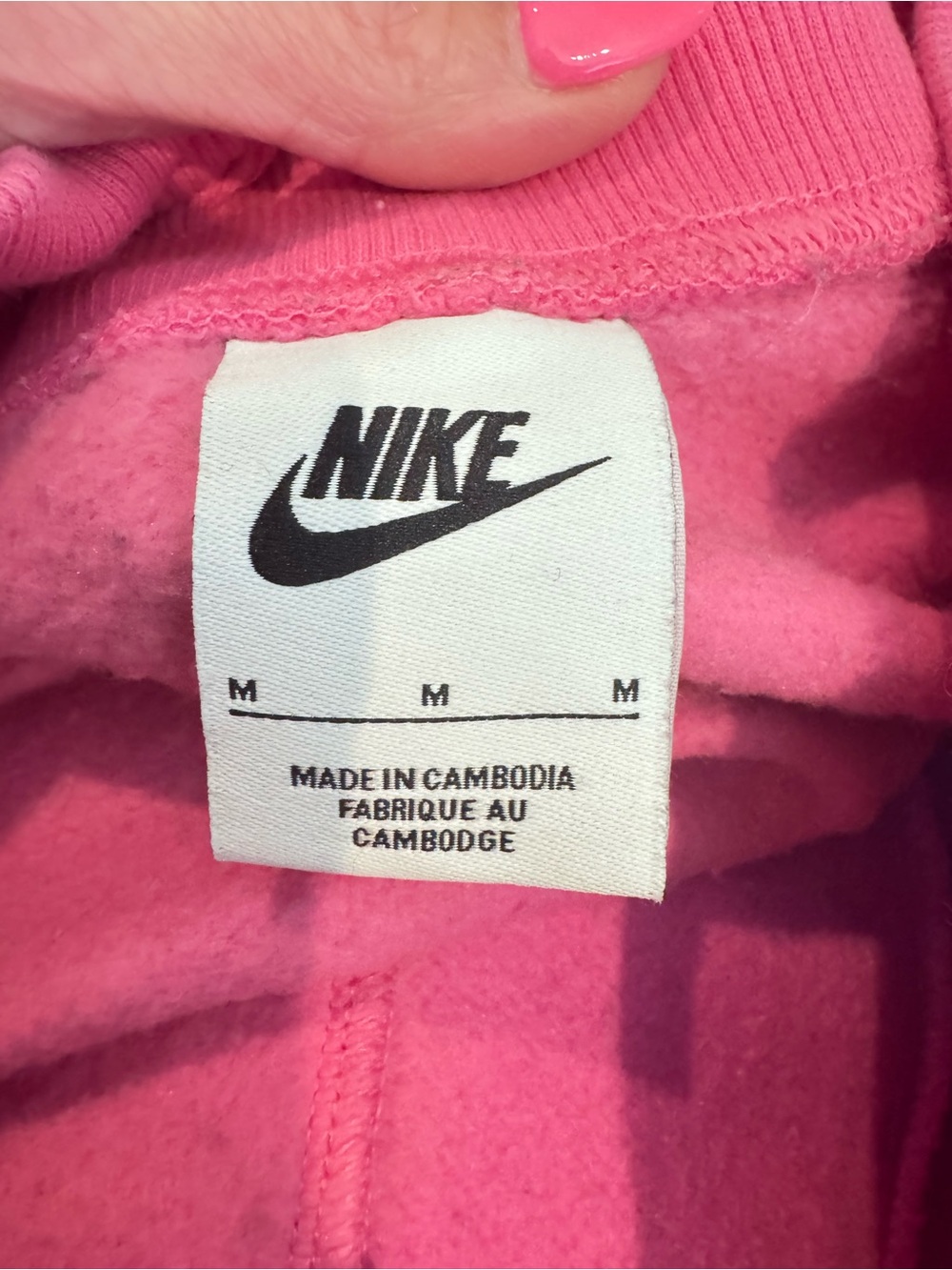 Nike Phoenix Fleece Playful Pink High Rise Joggers Size M NEW - Picture 4 of 7